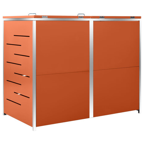 Containerberging dubbel 138x77,5x112,5 cm roestvrij staal 4