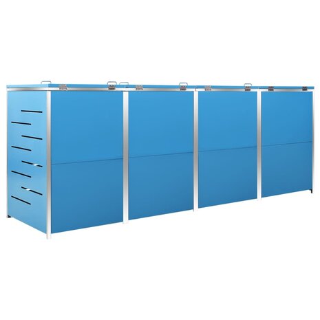 Containerberging vierdubbel 276,5x77,5x112,5 cm roestvrij staal 7