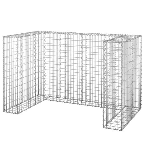 Schanskorf voor containers 180x100x110 cm gegalvaniseerd staal 2