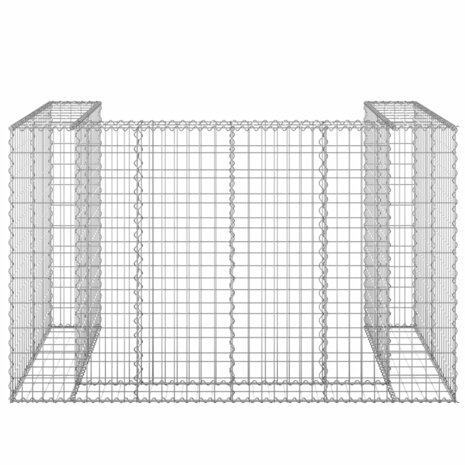 Schanskorf voor containers 180x100x110 cm gegalvaniseerd staal 3