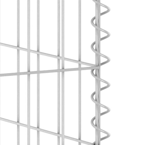 Schanskorf voor containers 180x100x110 cm gegalvaniseerd staal 6