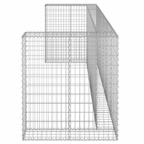Schanskorf voor containers 325x100x110 cm gegalvaniseerd staal 4