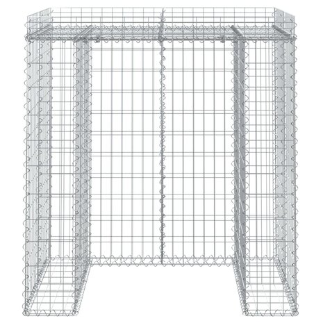 Schanskorf voor vuilnisbak 110x91x120 cm gegalvaniseerd ijzer 3