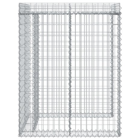 Schanskorf voor vuilnisbak 110x91x120 cm gegalvaniseerd ijzer 4