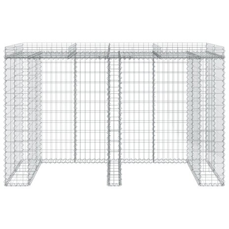 Schanskorf voor vuilnisbak 192x91x120 cm gegalvaniseerd ijzer 3