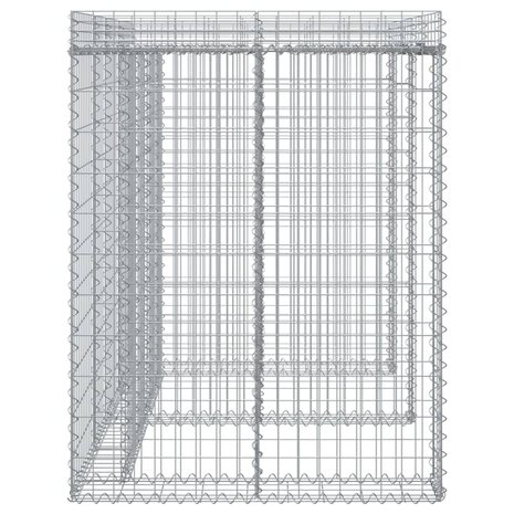 Schanskorf voor vuilnisbak 192x91x120 cm gegalvaniseerd ijzer 4