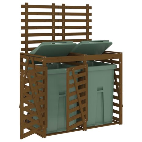 Containerberging dubbel massief grenenhout honingbruin 4