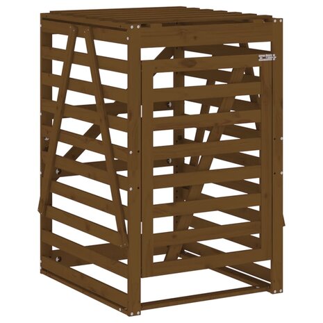 Containerberging dubbel massief grenenhout honingbruin 8
