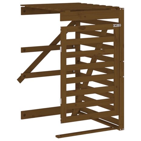 Containerberging dubbel massief grenenhout honingbruin 9