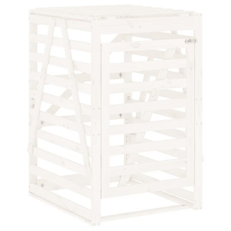 Containerberging drievoudig massief grenenhout wit 8