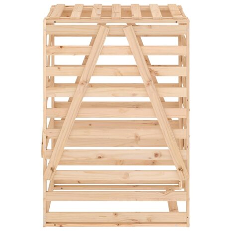 Containerberging 84x90x128,5 cm massief grenenhout 7