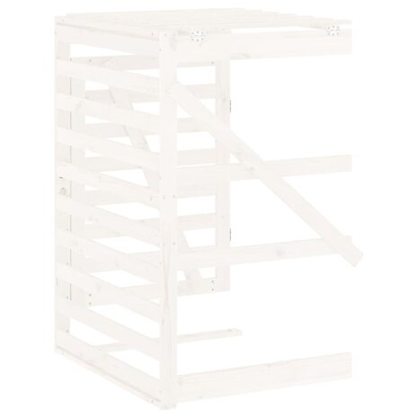 Containerberging verlengstuk massief grenenhout wit 8