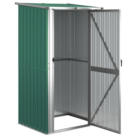 Tuinschuur 118,5x97x209,5 cm gegalvaniseerd staal groen 3