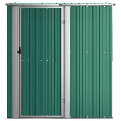 Tuinschuur 180,5x97x209,5 cm gegalvaniseerd staal groen 3