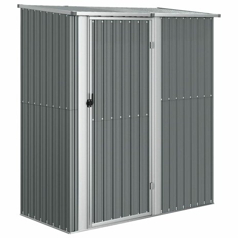 Tuinschuur 180,5x97x209,5 cm gegalvaniseerd staal grijs 2