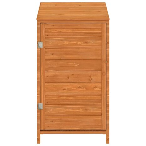 Tuinschuur 55x52x112 cm massief vurenhout bruin 3