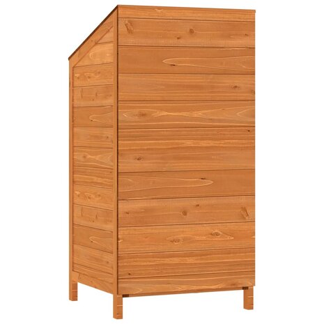 Tuinschuur 55x52x112 cm massief vurenhout bruin 6