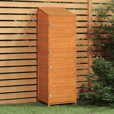 Tuinschuur 55x52x174,5 cm massief vurenhout bruin 1