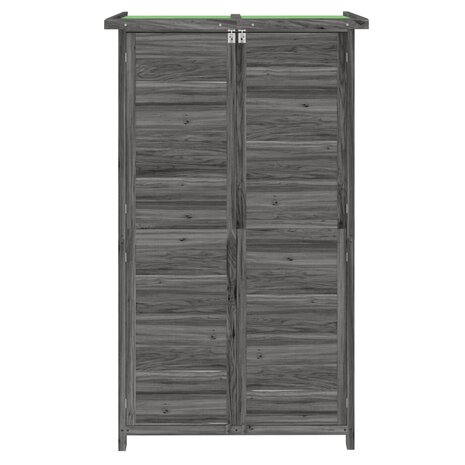 Tuinschuur 83x57x140 cm massief grenenhout grijs 4