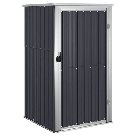 Tuinschuur 88x89x161 cm gegalvaniseerd staal antracietkleurig 2