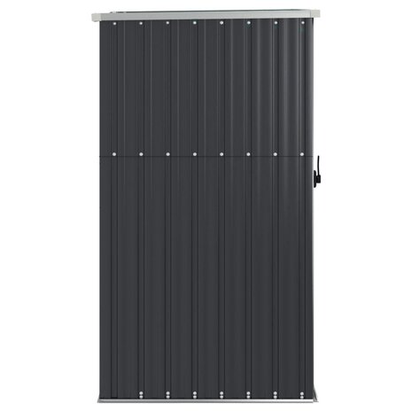 Tuinschuur 88x89x161 cm gegalvaniseerd staal antracietkleurig 4
