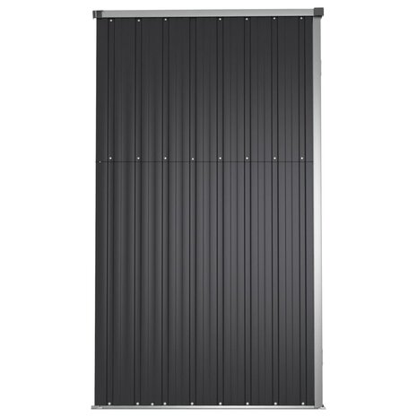 Tuinschuur 161x89x161 cm gegalvaniseerd staal antracietkleurig 5