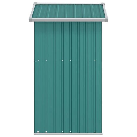 Tuinschuur 126x97,5x177 cm gegalvaniseerd staal groen 5