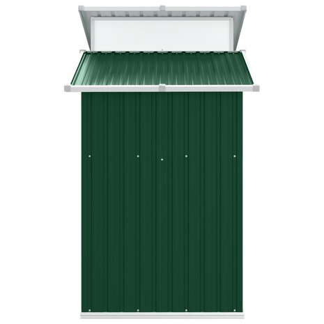 Tuinschuur 270x130x208,5 cm gegalvaniseerd staal groen 5