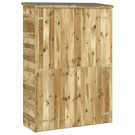 Tuinschuur 123x45x171 cm geïmpregneerd massief grenenhout 2