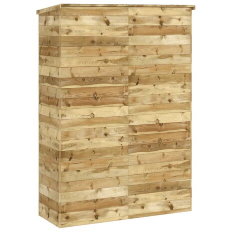 Tuinschuur 123x45x171 cm geïmpregneerd massief grenenhout 6