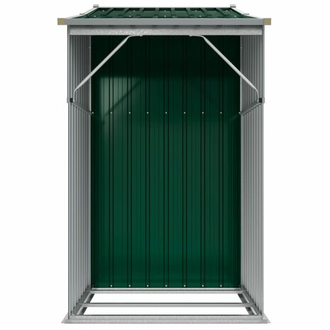 Tuinschuur 277x93x179 cm gegalvaniseerd staal groen 5
