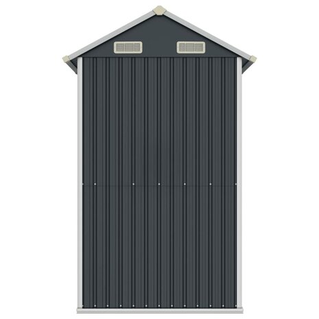 Tuinschuur 192x152,5x237 cm gegalvaniseerd staal antracietkleur 5
