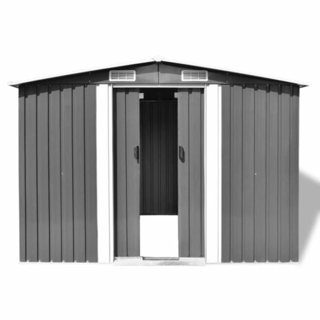 Tuinberging 257x205x178 cm metaal grijs 2