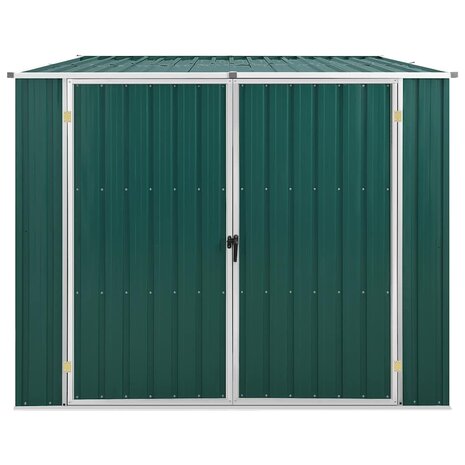 Tuinschuur 195x198x159 cm gegalvaniseerd staal groen 2