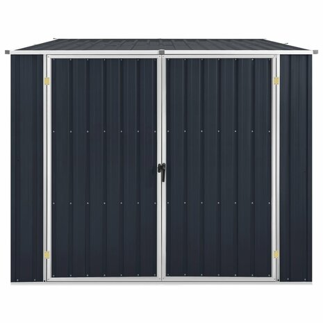 Tuinschuur 195x198x159 cm gegalvaniseerd staal antraciet 2
