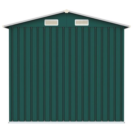 Tuinschuur 205x129x183 cm gegalvaniseerd staal groen  5