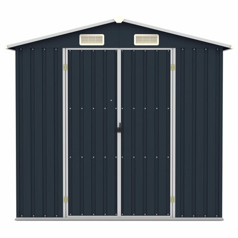Tuinschuur 205x129x183 cm gegalvaniseerd staal antraciet  3