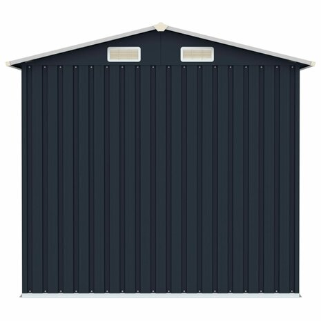 Tuinschuur 205x129x183 cm gegalvaniseerd staal antraciet  5