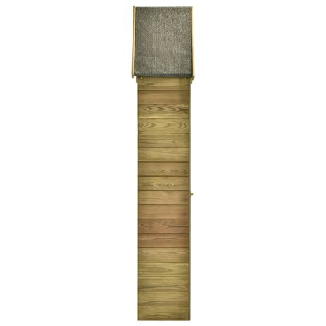 Tuinschuur met deur 69,5x32x178 cm geïmpregneerd grenenhout 2