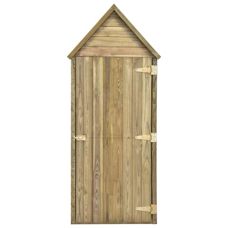 Tuinschuur met deur 69,5x32x178 cm geïmpregneerd grenenhout 4