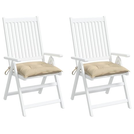 Palletkussens 2 st 50x50x7 cm oxford stof beige 4