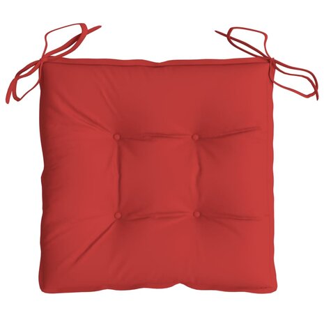 Palletkussens 2 st 50x50x7 cm oxford stof rood 6