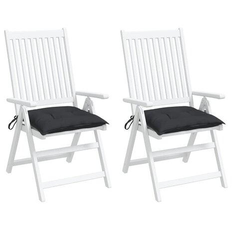 Palletkussens 2 st 50x50x7 cm oxford stof zwart 4
