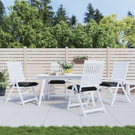 Palletkussens 4 st 50x50x7 cm oxford stof zwart 1