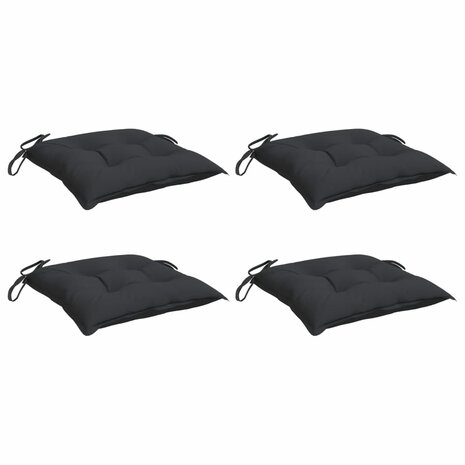 Palletkussens 4 st 50x50x7 cm oxford stof zwart 3