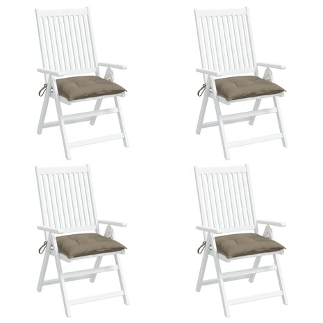 Palletkussens 4 st 50x50x7 cm oxford stof taupe 4