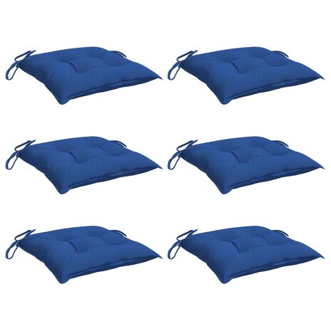 Palletkussens 6 st 50x50x7 cm oxford stof blauw 3