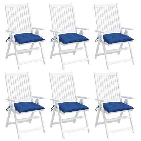 Palletkussens 6 st 50x50x7 cm oxford stof blauw 4