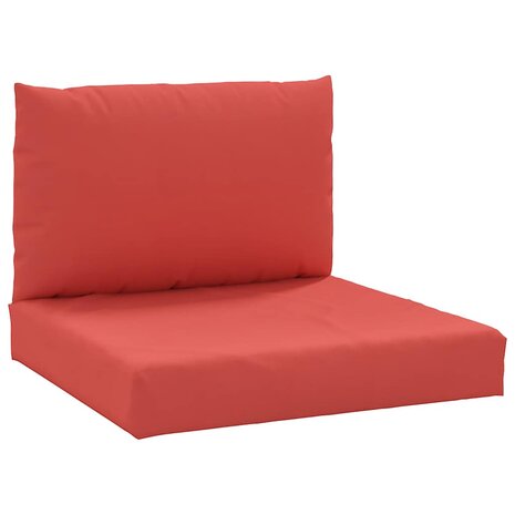 Palletkussens 2 st stof rood 2