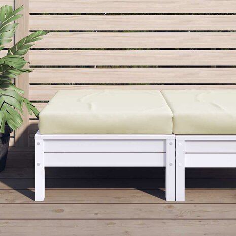 Palletkussen 60x60x8 cm oxford stof crèmekleurig 1